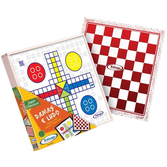 Kit Jogos de Tabuleiro Clássicos Turma Da Mônica Dama Ludo Xadrez