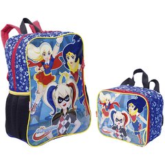 Kit Mochila Super Hero Girls + Lancheira Térmica 19M Sestini