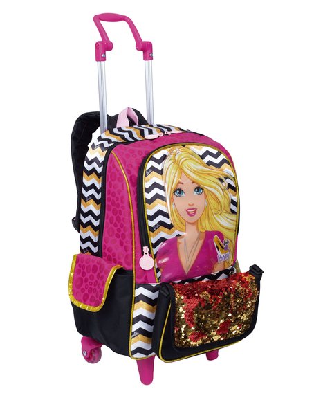 Mochila De Rodinhas Barbie A Princesa E A Pop Star Com Luz em Promoção na  Americanas