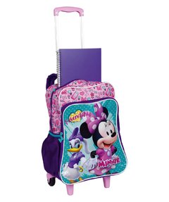 Mochila De Rodinhas Minnie Mouse 2 Em 1 Original 19M Plus na internet