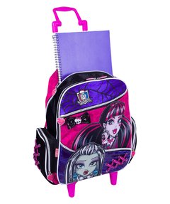 Mochila De Rodinhas Monster High 15Z Tênis Roxa Original na internet