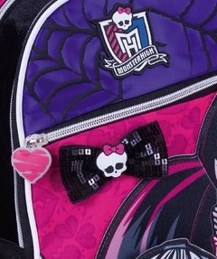 Imagem do Mochila De Rodinhas Monster High 15Z Tênis Roxa Original