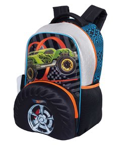 Mochila Grande Hot Wheels 19z Costas Roda Preta Original - comprar online