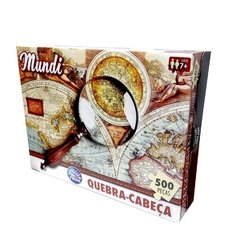 Quebra-Cabeça Mundi 500 Peças Puzzle Mundo Pais & Filhos na internet