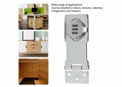 Trava de gaveta, simples de instalar, compacta, de alta segurança, combinação de senha para casa na internet