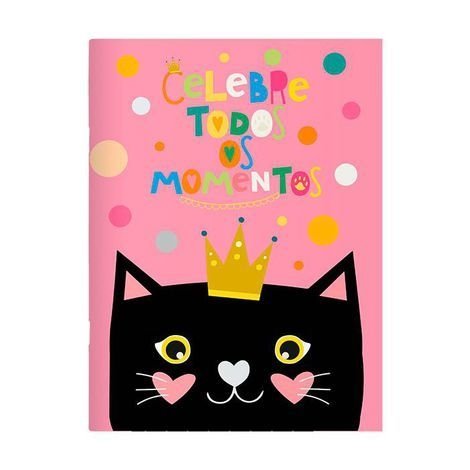 Caderno pontado gata