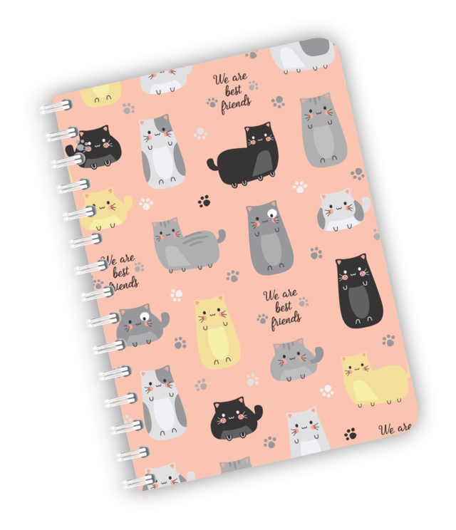 Caderno médio Gato