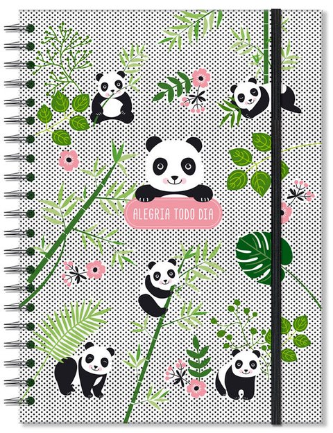 Caderno universitário Panda