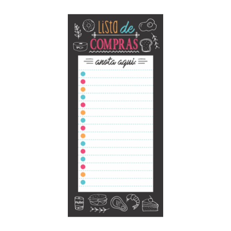 Bloco note pad lista