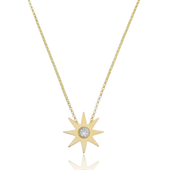 950 Sterling Silver Sun necklace gold plated or not - buy online