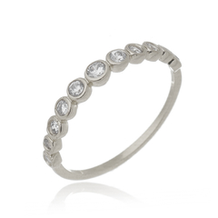 18k Gold Gradual Ring with white Sapphires or Diamonds - buy online