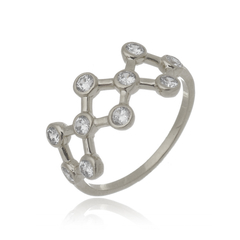 18k Gold Constellation ring with white Sapphires or Diamonds - buy online