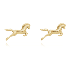 950 Sterling silver Gold or Rhodium plated Horse earrings - buy online