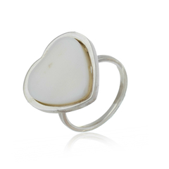 Anillo Corazón de Madreperla