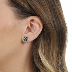 Onyx stud Mosaic earrings - buy online