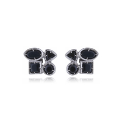 Onyx stud Mosaic earrings