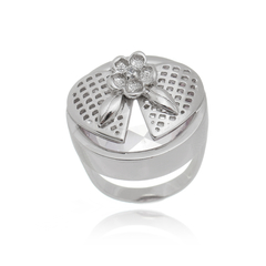 Heart lattice ring - buy online