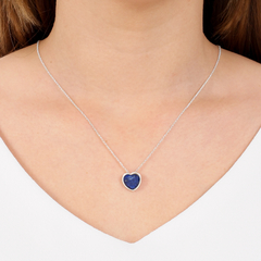 Colar Coraçãozinho de Lápis Lazuli - comprar online