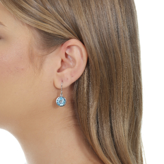 Sky Topaz hook earrings - buy online