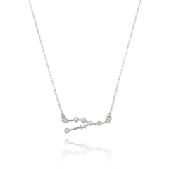 950 Sterling Silver Taurus necklace gold plated or not