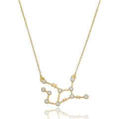 950 Sterling Silver Virgo necklace gold plated or not - buy online