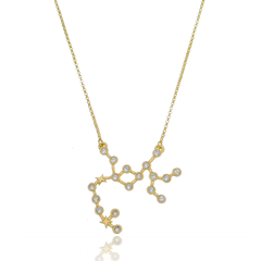 950 Sterling Silver Sagittarius necklace gold plated or not - buy online