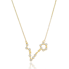 950 Sterling Silver Pisces necklace gold plated or not - buy online