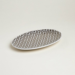 BANDEJA OVAL CERAMICA 25 CM - comprar online