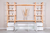Estanteria biblioteca rack TENNESSEE en paraiso y laqueado blanco 240 x 210 cm alt- LMO en internet