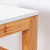 Mesa comedor Milano madera paraiso con tapa laqueada blanca 140 cm - LMO - La Muebleria OnLine
