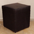 Puff cubo tapizado cuerotex color negro a fabricar - LIV