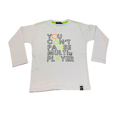 Art. 8081- Remera niño m/l You Can`t Pause Multiplayer - comprar online