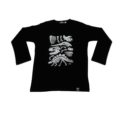 Art. 8105- Remera niño m/l Dino Esqueleto - comprar online