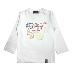 Art. 8606 - Remera bebé m/l dinos - comprar online