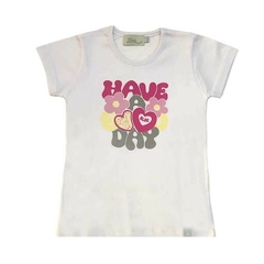 Art. 8772 - Remera niña m/c Good day