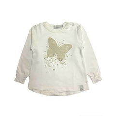 Art. 8815 - Remera beba m/l mariposa - comprar online