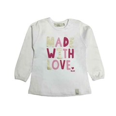 Art. 8813 - Remera beba m/l Made with Love - comprar online