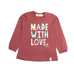 Art. 8813 - Remera beba m/l Made with Love en internet