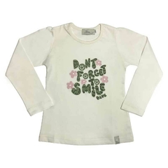 Art. 8823 - Remera niña m/l Don´t forget to smile