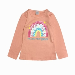 Art. 3301 – Remera niña m/l Arcoiris - Blue Baby & Kids