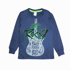 Art. 3350 – Remera niño m/l Let´s Rock - tienda online