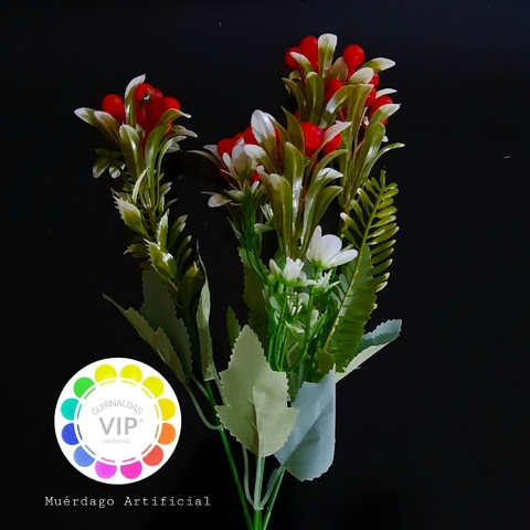 Guirnalda de flores 150 cm rosa/blanco/verde - RETIF