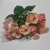 Ramo flor Artificial Ranunculo Rosa Salmon - comprar online