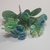 Ramo flor Artificial Ranunculo Flor Celeste y Turquesa - comprar online