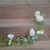 Guia flores artificiales Rosas Blancas 1 mt