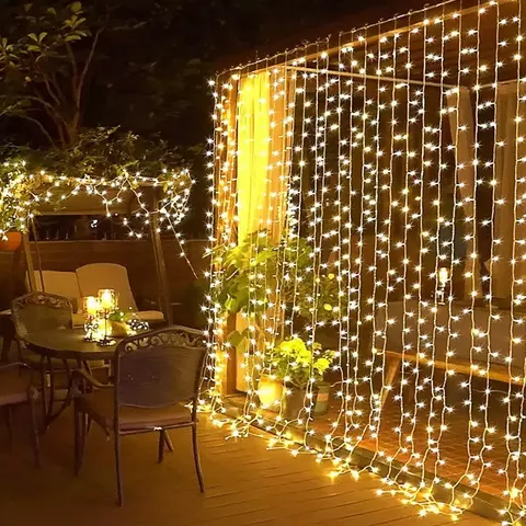 Cortina led 3x3 Luz Calida ¡Oferta relámpago
