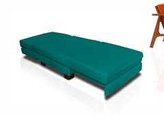 Poltrona Cama De Solteiro Reclinável Modelo MOVA_nu - Poltrona Se Transforma Em Sofá Cama Verde na internet