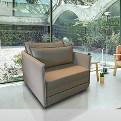 Poltrona Cama Elis_am com 80 cm interno que se Transforma em Sofá Cama Resistente e Confortável em Sued