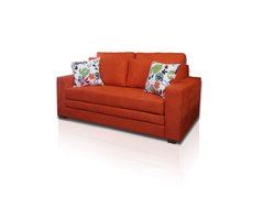 Sofá Cama De Casal Modelo Bx01 - Sofá Que Se Transforma Em Sofá Cama - Cor Laranja - comprar online