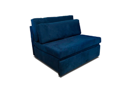 Poltrona Cama Meca_nusb que se Transforma em Sofá Cama de Solteiro com 94cm Resistente e Confortável em Sued Azul - comprar online